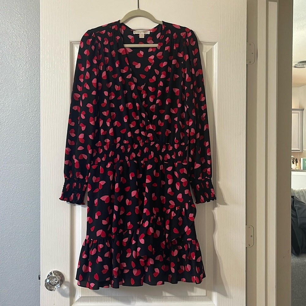 Michael Michael Kors Long Sleeve Faux Wrap Dress Size XL